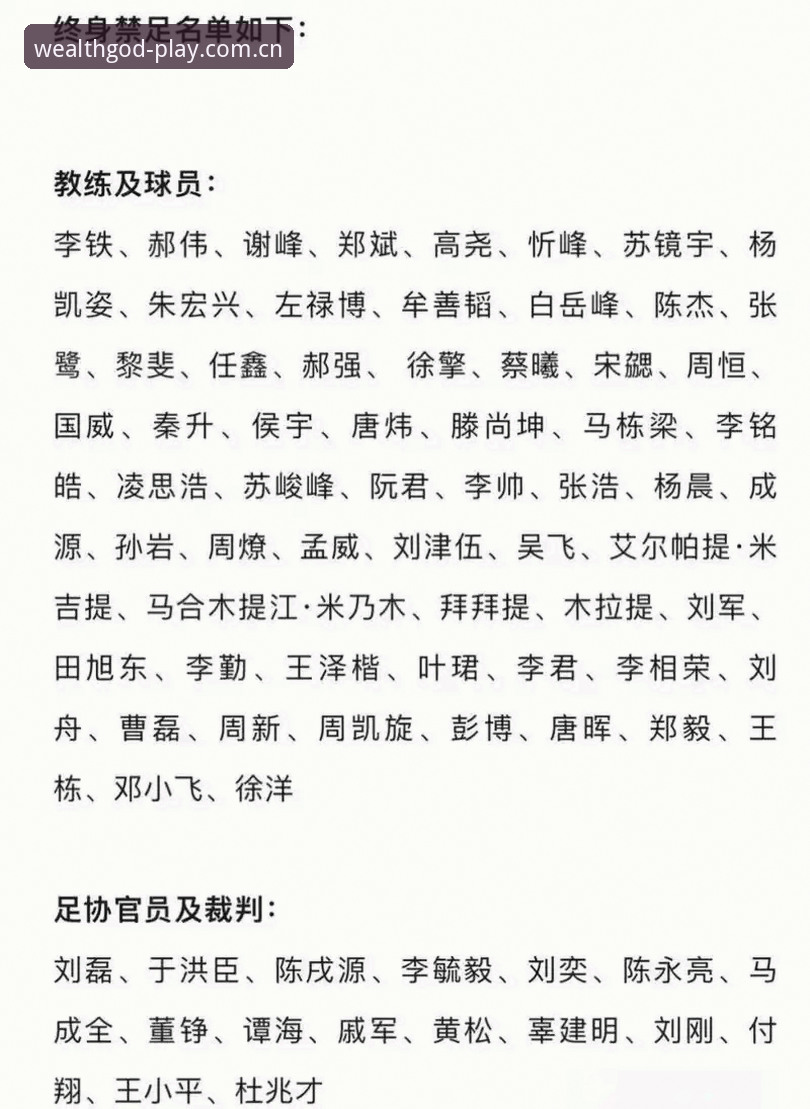 财神到娱乐城注册 足球反腐风暴与娱乐平台体验:第三批禁足名单vs行业整顿新篇章